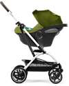 Cybex Passeggino Eezy S Twist+ 2 - Versione Plus - Nature Green/Green - Rotazione Fronte Strada/Genitore - dalla Nascita Passeggini Leggeri