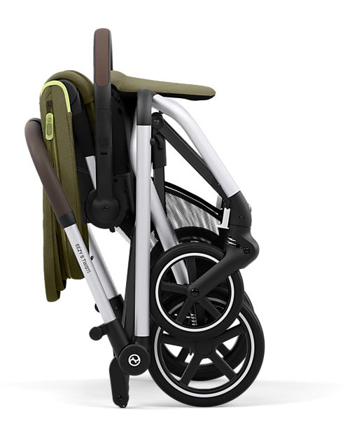 Cybex Passeggino Eezy S Twist+ 2 - Versione Plus - Nature Green/Green - Rotazione Fronte Strada/Genitore - dalla Nascita Passeggini Leggeri