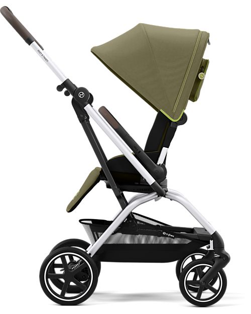 Cybex Passeggino Eezy S Twist+ 2 - Versione Plus - Nature Green/Green - Rotazione Fronte Strada/Genitore - dalla Nascita Passeggini Leggeri