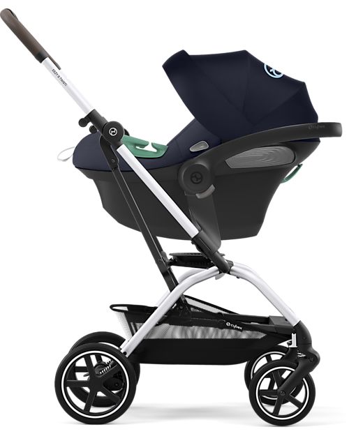 Cybex Passeggino Eezy S Twist+ 2 - Versione Plus - Ocean Blue/Navy Blue - Rotazione Fronte Strada/Genitore - dalla Nascita Passeggini Leggeri