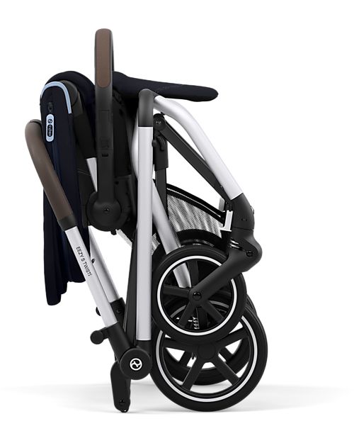 Cybex Passeggino Eezy S Twist+ 2 - Versione Plus - Ocean Blue/Navy Blue - Rotazione Fronte Strada/Genitore - dalla Nascita Passeggini Leggeri