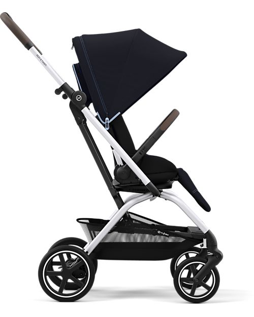 Cybex Passeggino Eezy S Twist+ 2 - Versione Plus - Ocean Blue/Navy Blue - Rotazione Fronte Strada/Genitore - dalla Nascita Passeggini Leggeri