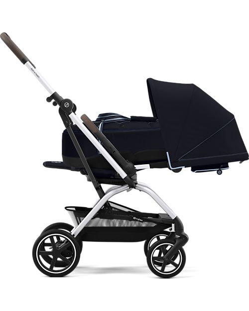 Cybex Passeggino Eezy S Twist+ 2 - Versione Plus - Ocean Blue/Navy Blue - Rotazione Fronte Strada/Genitore - dalla Nascita Passeggini Leggeri