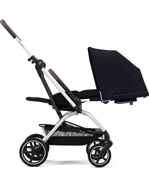 Cybex Passeggino Eezy S Twist+ 2 - Versione Plus - Ocean Blue/Navy Blue - Rotazione Fronte Strada/Genitore - dalla Nascita Passeggini Leggeri
