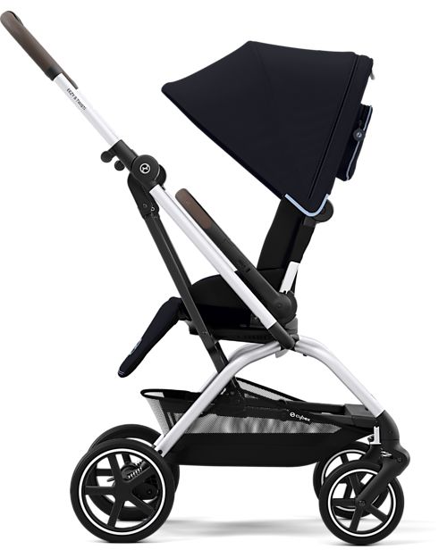 Cybex Passeggino Eezy S Twist+ 2 - Versione Plus - Ocean Blue/Navy Blue - Rotazione Fronte Strada/Genitore - dalla Nascita Passeggini Leggeri