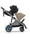 Cybex Passeggino Elettrico E-Gazelle S - Almond Beige - dalla Nascita ai 4 Anni - Multifunzionale Passeggini Gemellari