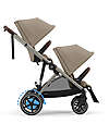 Cybex Passeggino Elettrico E-Gazelle S - Almond Beige - dalla Nascita ai 4 Anni - Multifunzionale Passeggini Gemellari