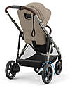 Cybex Passeggino Elettrico E-Gazelle S - Almond Beige - dalla Nascita ai 4 Anni - Multifunzionale Passeggini Gemellari