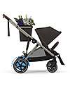 Cybex Passeggino Elettrico E-Gazelle S - Chocolate Brown - dalla Nascita ai 4 Anni - Multifunzionale Passeggini Gemellari