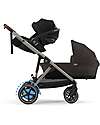 Cybex Passeggino Elettrico E-Gazelle S - Chocolate Brown - dalla Nascita ai 4 Anni - Multifunzionale Passeggini Gemellari