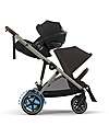 Cybex Passeggino Elettrico E-Gazelle S - Chocolate Brown - dalla Nascita ai 4 Anni - Multifunzionale Passeggini Gemellari