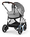 Cybex Passeggino Elettrico E-Gazelle S - Mid Grey - dalla Nascita ai 4 Anni - Multifunzionale Passeggini Gemellari