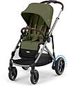 Cybex Passeggino Elettrico E-Gazelle S - Moss Green/Khaki - dalla Nascita ai 4 Anni - Multifunzionale Passeggini Gemellari