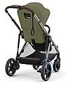 Cybex Passeggino Elettrico E-Gazelle S - Moss Green/Khaki - dalla Nascita ai 4 Anni - Multifunzionale Passeggini Gemellari