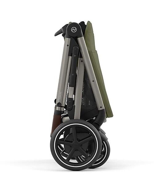 Cybex Passeggino Elettrico E-Gazelle S - Moss Green/Khaki - dalla Nascita ai 4 Anni - Multifunzionale Passeggini Gemellari