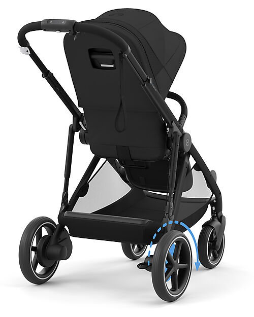 Cybex Passeggino Elettrico E-Gazelle S - Nero - dalla Nascita ai 4 Anni - Multifunzionale Passeggini Gemellari