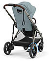 Cybex Passeggino Elettrico E-Gazelle S - Stormy Blue/Light Blue - dalla Nascita ai 4 Anni - Multifunzionale Passeggini Gemellari