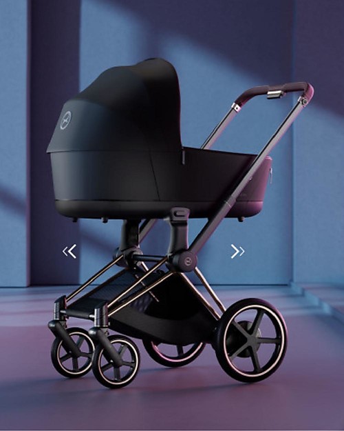 Cybex Passeggino Elettrico e-Priam - Matt Black - con App per Dondolio! Passeggini Classici