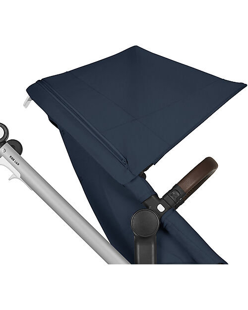 Cybex Passeggino EOS Lux 2-in-1 con Attacchi Intercambiabili: da Navicella a Seduta - Argento Ocean Blue - dalla Nascita ai 4 Anni! Passeggini Trio e Duo