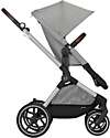 Cybex Passeggino EOS Lux 2-in-1 con Attacchi Intercambiabili: da Navicella a Seduta - Argento Stone Grey - dalla Nascita ai 4 Anni! Passeggini Trio e Duo