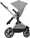 Cybex Passeggino EOS Lux 2-in-1 con Attacchi Intercambiabili: da Navicella a Seduta - Argento Stone Grey - dalla Nascita ai 4 Anni! Passeggini Trio e Duo