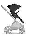 Cybex Passeggino EOS Lux 2-in-1 con Attacchi Intercambiabili: da Navicella a Seduta - Nero Moon Black - dalla Nascita ai 4 Anni! Passeggini Trio e Duo