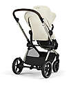 Cybex Passeggino EOS Lux 2-in-1 con Attacchi Intercambiabili: da Navicella a Seduta - Tortora Seashell Beige - dalla Nascita ai 4 Anni! Passeggini Trio e Duo