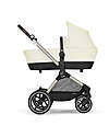 Cybex Passeggino EOS Lux 2-in-1 con Attacchi Intercambiabili: da Navicella a Seduta - Tortora Seashell Beige - dalla Nascita ai 4 Anni! Passeggini Trio e Duo