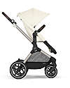 Cybex Passeggino EOS Lux 2-in-1 con Attacchi Intercambiabili: da Navicella a Seduta - Tortora Seashell Beige - dalla Nascita ai 4 Anni! Passeggini Trio e Duo