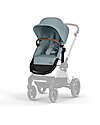 Cybex Passeggino EOS Lux 2-in-1 con Attacchi Intercambiabili: da Navicella a Seduta - Tortora Sky Blue - dalla Nascita ai 4 Anni! Passeggini Trio e Duo