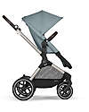 Cybex Passeggino EOS Lux 2-in-1 con Attacchi Intercambiabili: da Navicella a Seduta - Tortora Sky Blue - dalla Nascita ai 4 Anni! Passeggini Trio e Duo