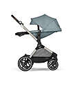 Cybex Passeggino EOS Lux 2-in-1 con Attacchi Intercambiabili: da Navicella a Seduta - Tortora Sky Blue - dalla Nascita ai 4 Anni! Passeggini Trio e Duo