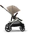 Cybex Passeggino Gazelle S - Almond Beige - dalla Nascita ai 4 Anni - Multifunzionale Passeggini Gemellari