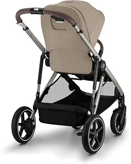 Cybex Passeggino Gazelle S - Almond Beige - dalla Nascita ai 4 Anni - Multifunzionale Passeggini Gemellari