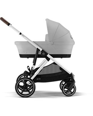 Cybex Passeggino Gazelle S - Argento-Lava Grey - dalla Nascita ai 4 Anni - Multifunzionale Passeggini Gemellari