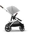 Cybex Passeggino Gazelle S - Argento-Lava Grey - dalla Nascita ai 4 Anni - Multifunzionale Passeggini Gemellari