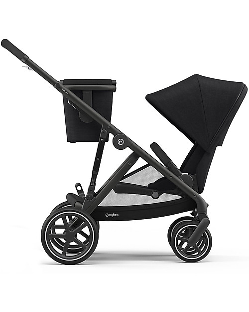 Cybex Passeggino Gazelle S - Black/Deep Black - Doppio Cestello o Fratellare! Passeggini Gemellari