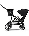 Cybex Passeggino Gazelle S - Black/Deep Black - Doppio Cestello o Fratellare! Passeggini Gemellari