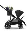 Cybex Passeggino Gazelle S - Nero-Moon Black - dalla Nascita ai 4 Anni - Multifunzionale Passeggini Gemellari