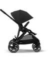 Cybex Passeggino Gazelle S - Nero-Moon Black - dalla Nascita ai 4 Anni - Multifunzionale Passeggini Gemellari