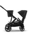 Cybex Passeggino Gazelle S - Nero-Moon Black - dalla Nascita ai 4 Anni - Multifunzionale Passeggini Gemellari