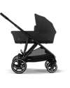 Cybex Passeggino Gazelle S - Nero-Moon Black - dalla Nascita ai 4 Anni - Multifunzionale Passeggini Gemellari