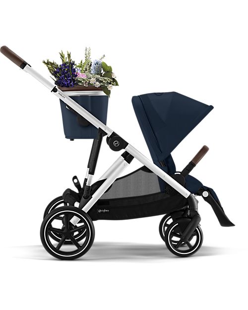 Cybex Passeggino Gazelle S - Ocean Blue - dalla Nascita ai 4 Anni - Multifunzionale Passeggini Gemellari
