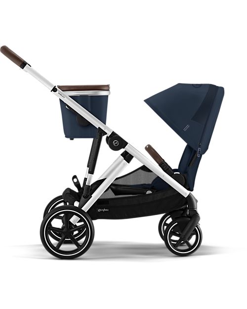 Cybex Passeggino Gazelle S - Ocean Blue - dalla Nascita ai 4 Anni - Multifunzionale Passeggini Gemellari