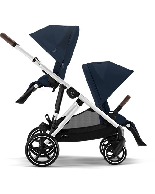 Cybex Passeggino Gazelle S - Ocean Blue - dalla Nascita ai 4 Anni - Multifunzionale Passeggini Gemellari