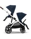 Cybex Passeggino Gazelle S - Ocean Blue - dalla Nascita ai 4 Anni - Multifunzionale Passeggini Gemellari