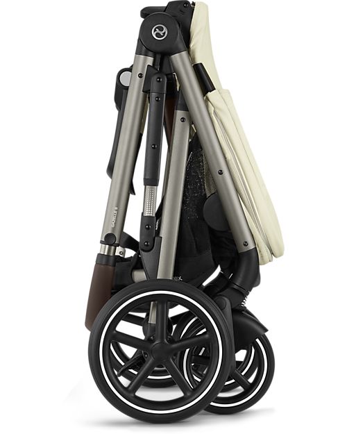 Cybex Passeggino Gazelle S - Seashell Beige - dalla Nascita ai 4 Anni - Multifunzionale Passeggini Gemellari