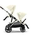 Cybex Passeggino Gazelle S - Seashell Beige - dalla Nascita ai 4 Anni - Multifunzionale Passeggini Gemellari