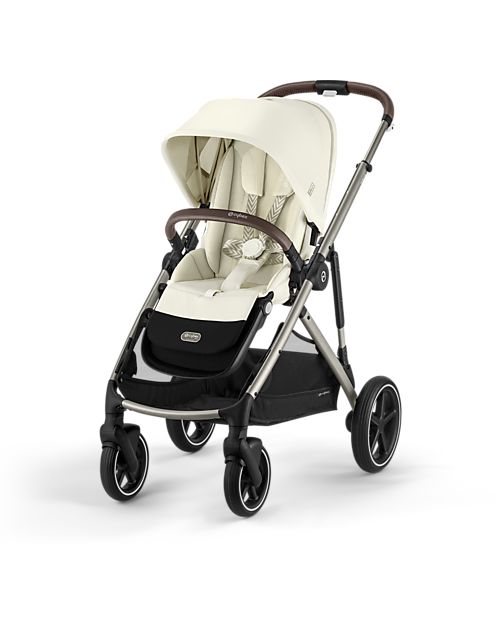 Cybex Passeggino Gazelle S - Seashell Beige - dalla Nascita ai 4 Anni - Multifunzionale Passeggini Gemellari