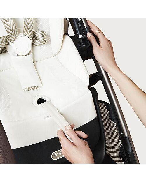 Cybex Passeggino Gazelle S - Seashell Beige - dalla Nascita ai 4 Anni - Multifunzionale Passeggini Gemellari